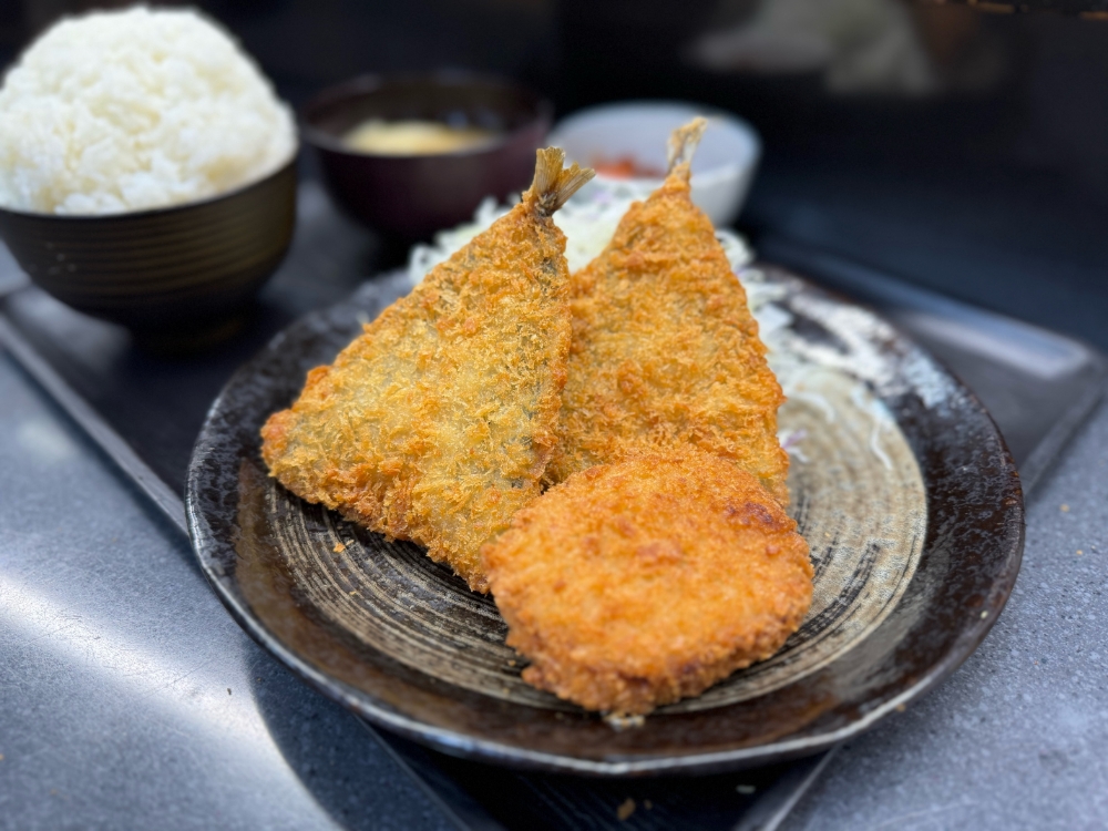 アジフライ定食